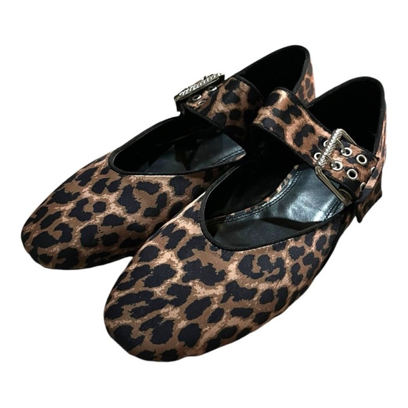 Women Shoes Animal Leopard Print Ballet Flats Round Toe Slip On6/8/8.5/9/9.5 NEW - Picture 3 of 6